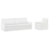 vidaXL Diivanikomplekt 2 pcs Valge kangas