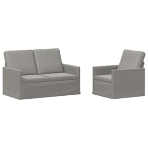 vidaXL Diivanikomplekt 2 pcs Helehall Samet
