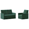 vidaXL Diivanikomplekt 2 pcs Tumeroheline Samet
