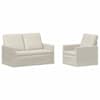 vidaXL Diivanikomplekt 2 pcs Kreemjas Samet