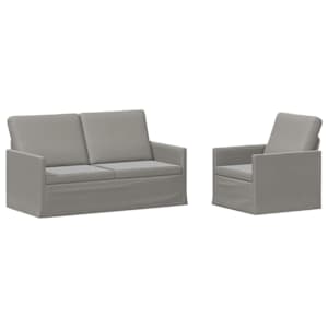 vidaXL Diivanikomplekt 2 pcs Helehall Samet