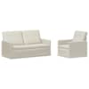 vidaXL Diivanikomplekt 2 pcs Kreemjas Samet