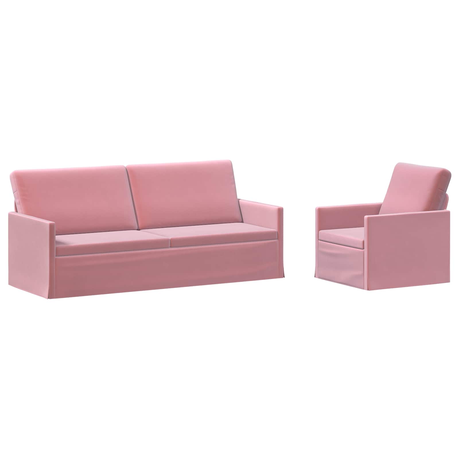 Kavčna garnitura 2 pcs Roza Žamet