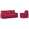 vidaXL Diivanikomplekt 2 pcs Veinpunane Samet