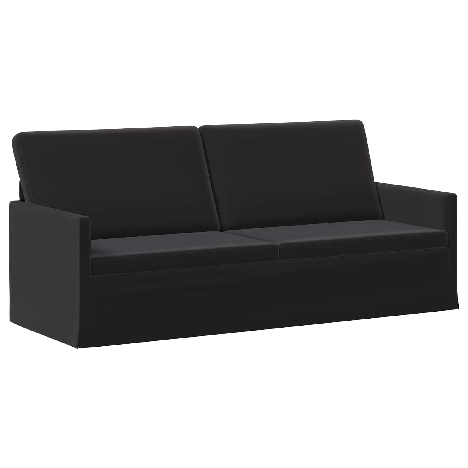 Kavčna garnitura 2 pcs Črna Žamet