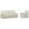vidaXL Diivanikomplekt 2 pcs Kreemjas Samet