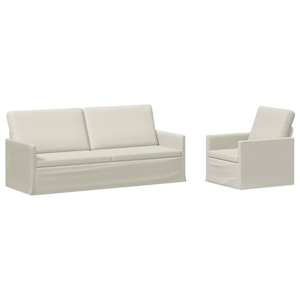 vidaXL Diivanikomplekt 2 pcs Kreemjas Samet