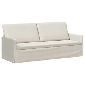 Set pohovek 2 ks Pro 4 osobu Krémová 190 x 81 x 82 cm Samet - obrázek 4