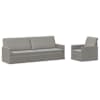 vidaXL Diivanikomplekt 2 pcs Helehall Samet