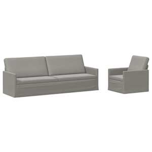 vidaXL Diivanikomplekt 2 pcs Helehall Samet