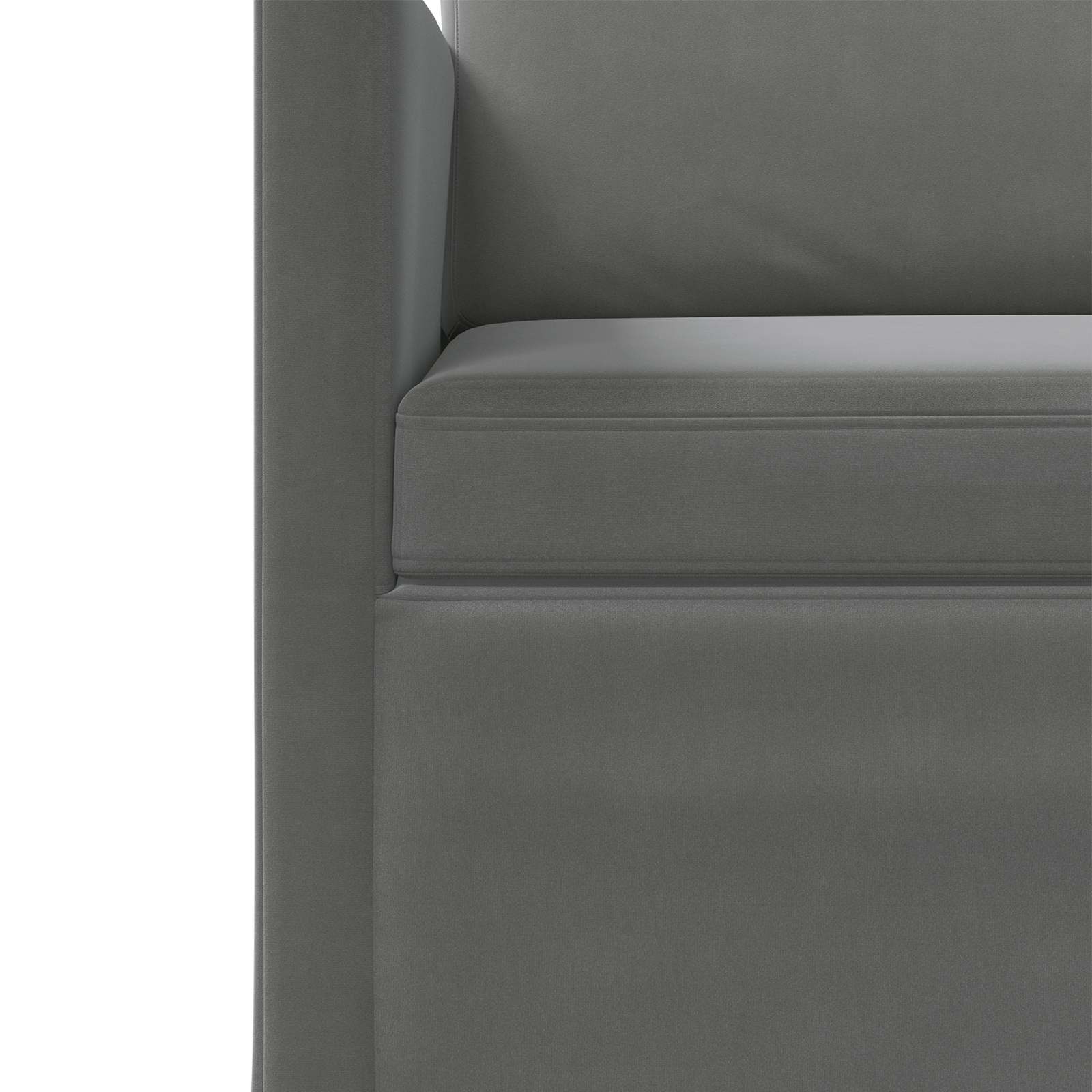 Kavčna garnitura 2 pcs Temno siva Žamet