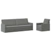 vidaXL Diivanikomplekt 2 pcs Tumehall Samet