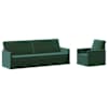 vidaXL Diivanikomplekt 2 pcs Tumeroheline Samet