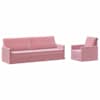 vidaXL Diivanikomplekt 2 pcs Roosa Samet