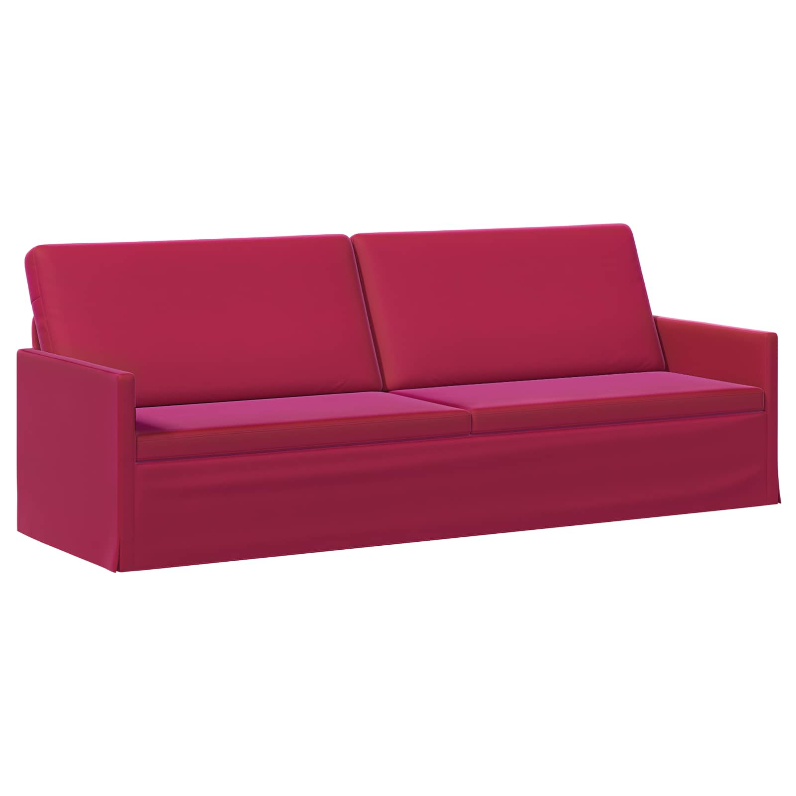 Kavčna garnitura 2 pcs Vinorodna rdeča Žamet