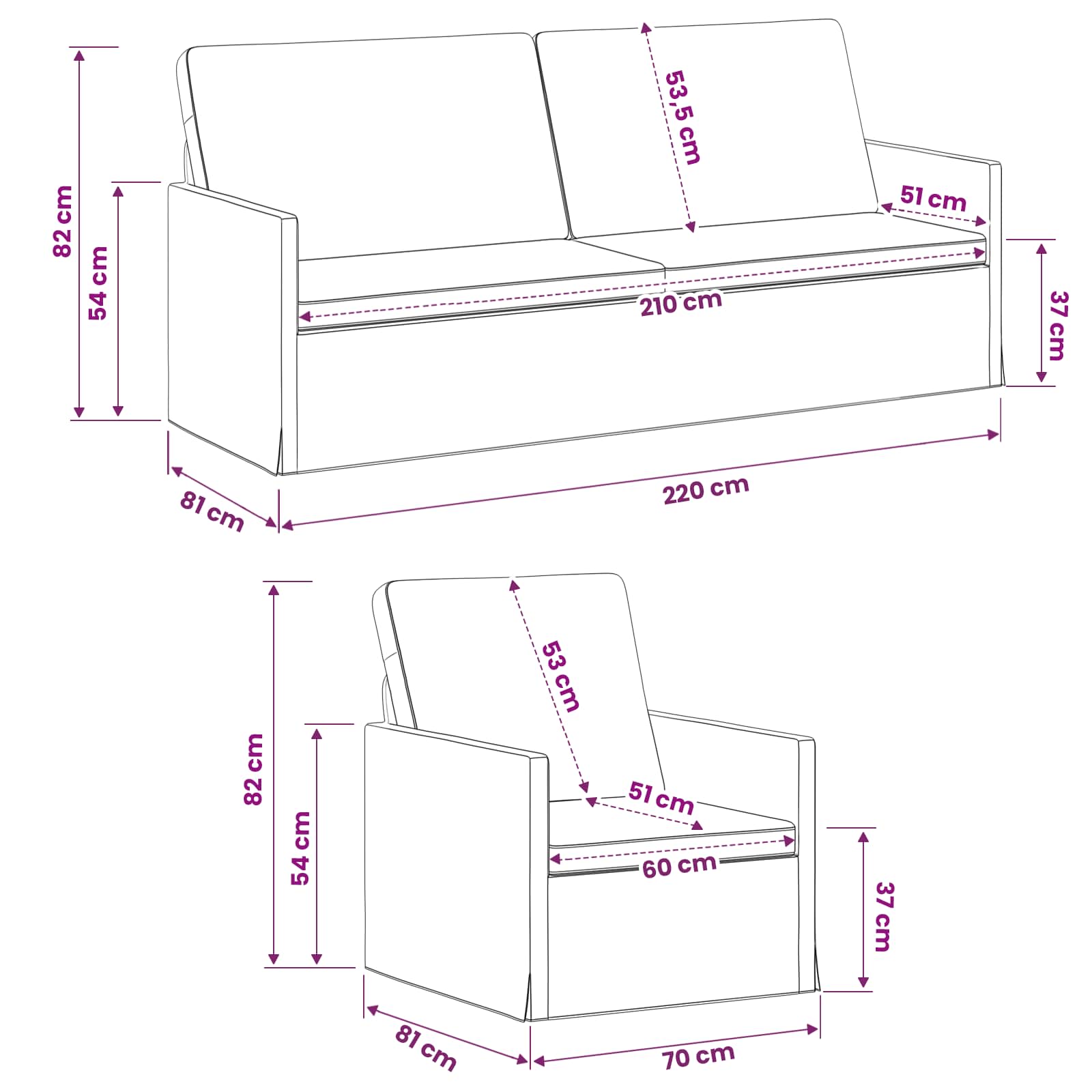 Kavčna garnitura 2 pcs Vinorodna rdeča Žamet