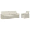 vidaXL Diivanikomplekt 2 pcs Kreemjas Samet