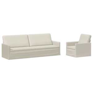 vidaXL Diivanikomplekt 2 pcs Kreemjas Samet
