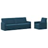 vidaXL Diivanikomplekt 2 pcs Sinine Samet