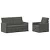 vidaXL Diivanikomplekt 2 pcs Tumehall Korter kangas