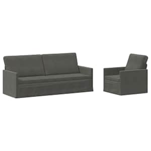 vidaXL Diivanikomplekt 2 pcs Tumehall Korter kangas