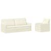 vidaXL Diivanikomplekt 2 pcs Kreemjas Korter kangas