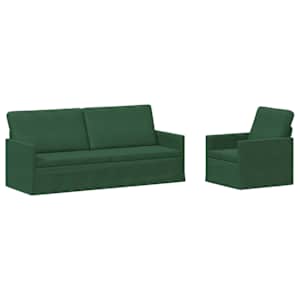 vidaXL Diivanikomplekt 2 pcs Jungle roheline Korter kangas
