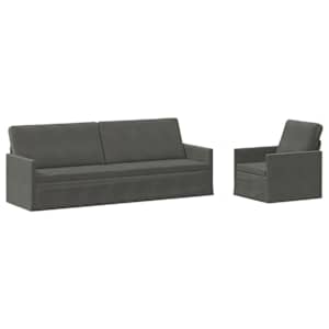 vidaXL Diivanikomplekt 2 pcs Tumehall Korter kangas