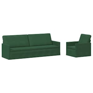 vidaXL Diivanikomplekt 2 pcs Jungle roheline Korter kangas