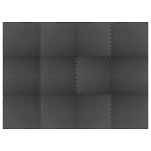 Puzzle cvičební podložky 12 pcs Černý 4,32 m² EVA pěna - obrázek 3