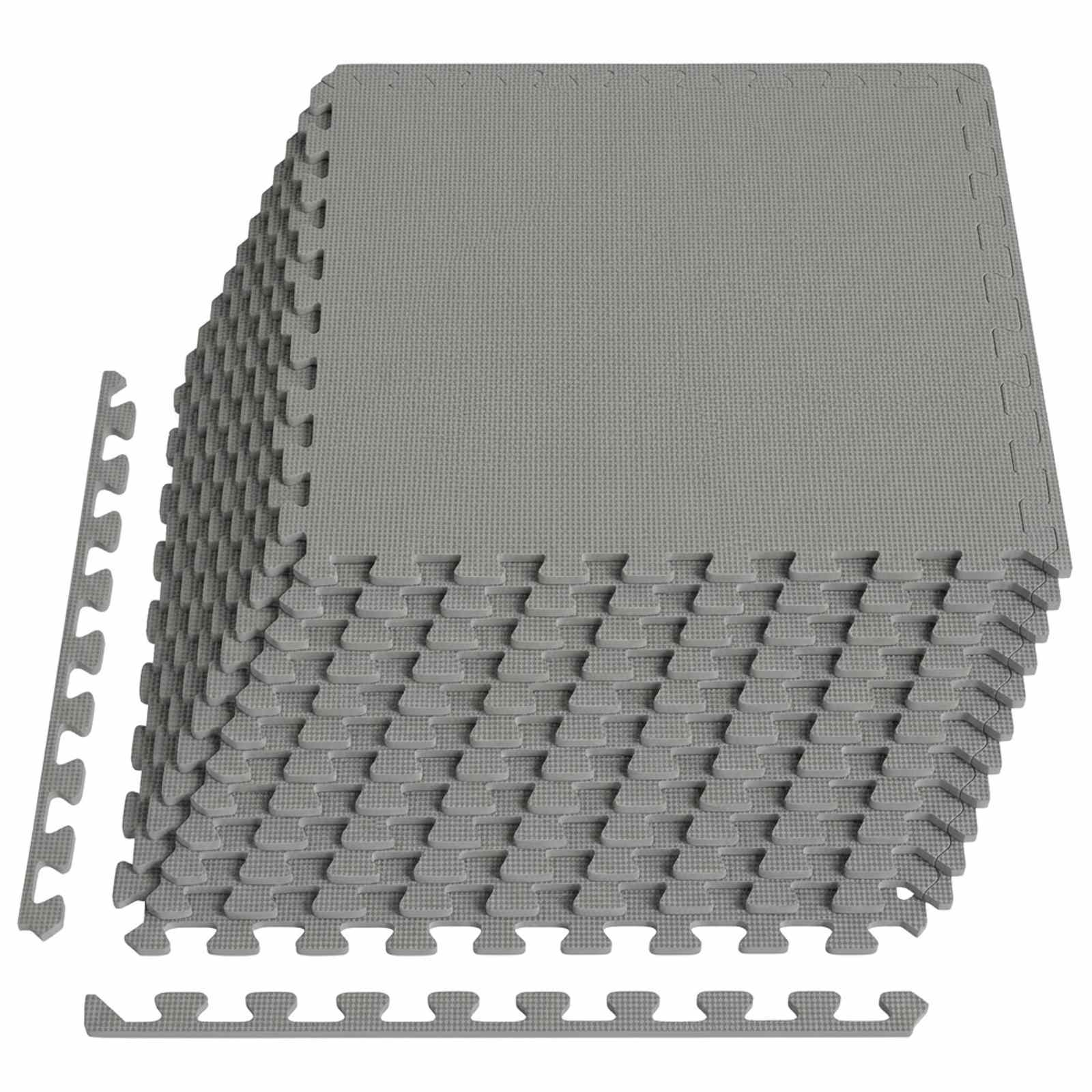 Zwembad Grondmat 12 pcs Grijs 4,32 m² EVA Schuim image 2
