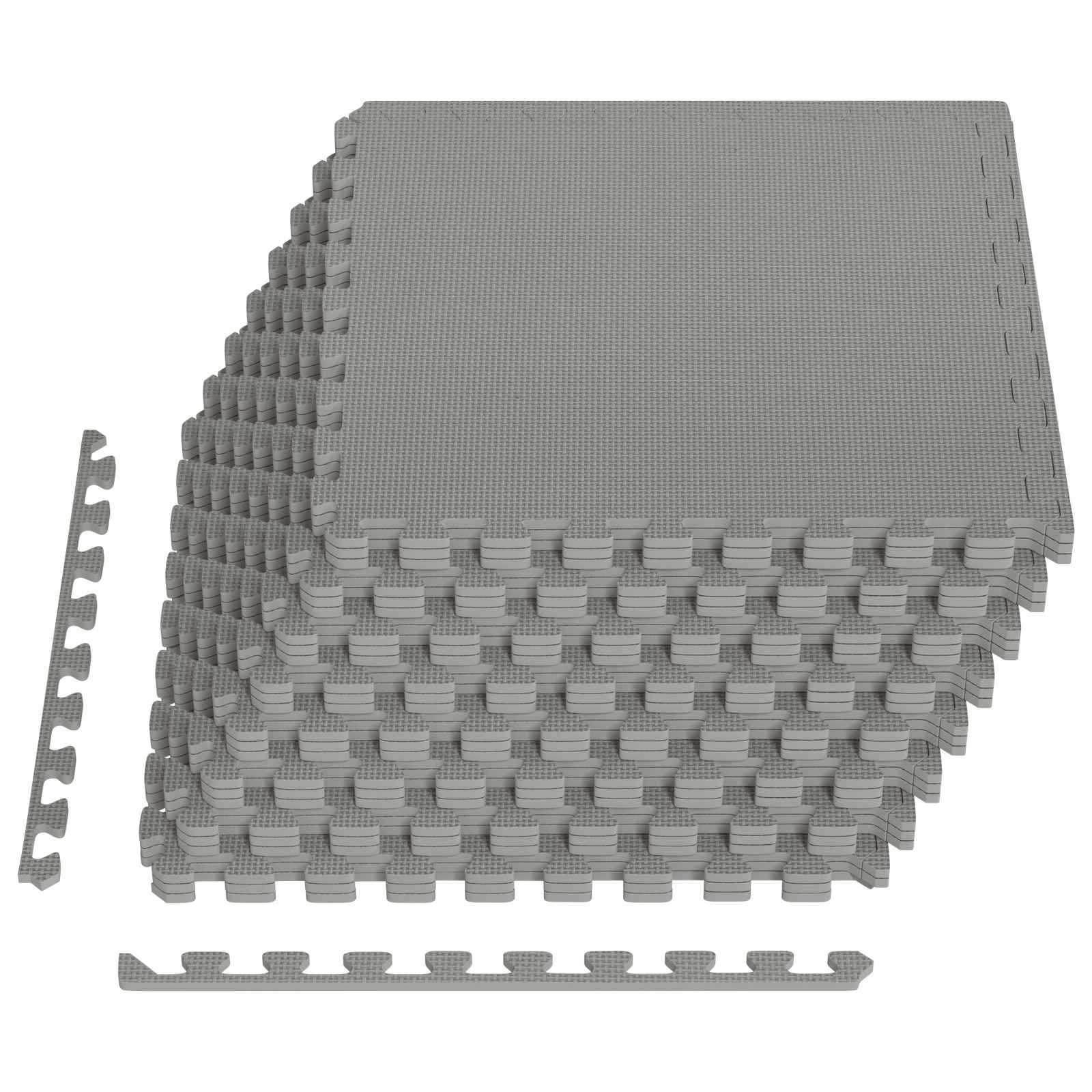 Zwembad Grondmat 24 pcs Grijs 8,64 m² EVA Schuim image 2
