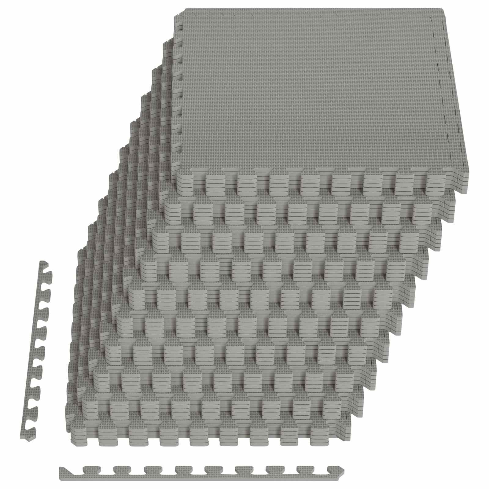 Zwembad Grondmat 50 pcs Grijs 18 m² EVA Schuim image 2