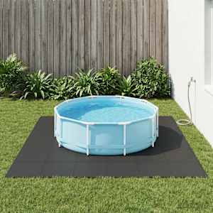 Rohož pod bazén 12 pcs Černá 4,32 m² EVA pěna - obrázek 1