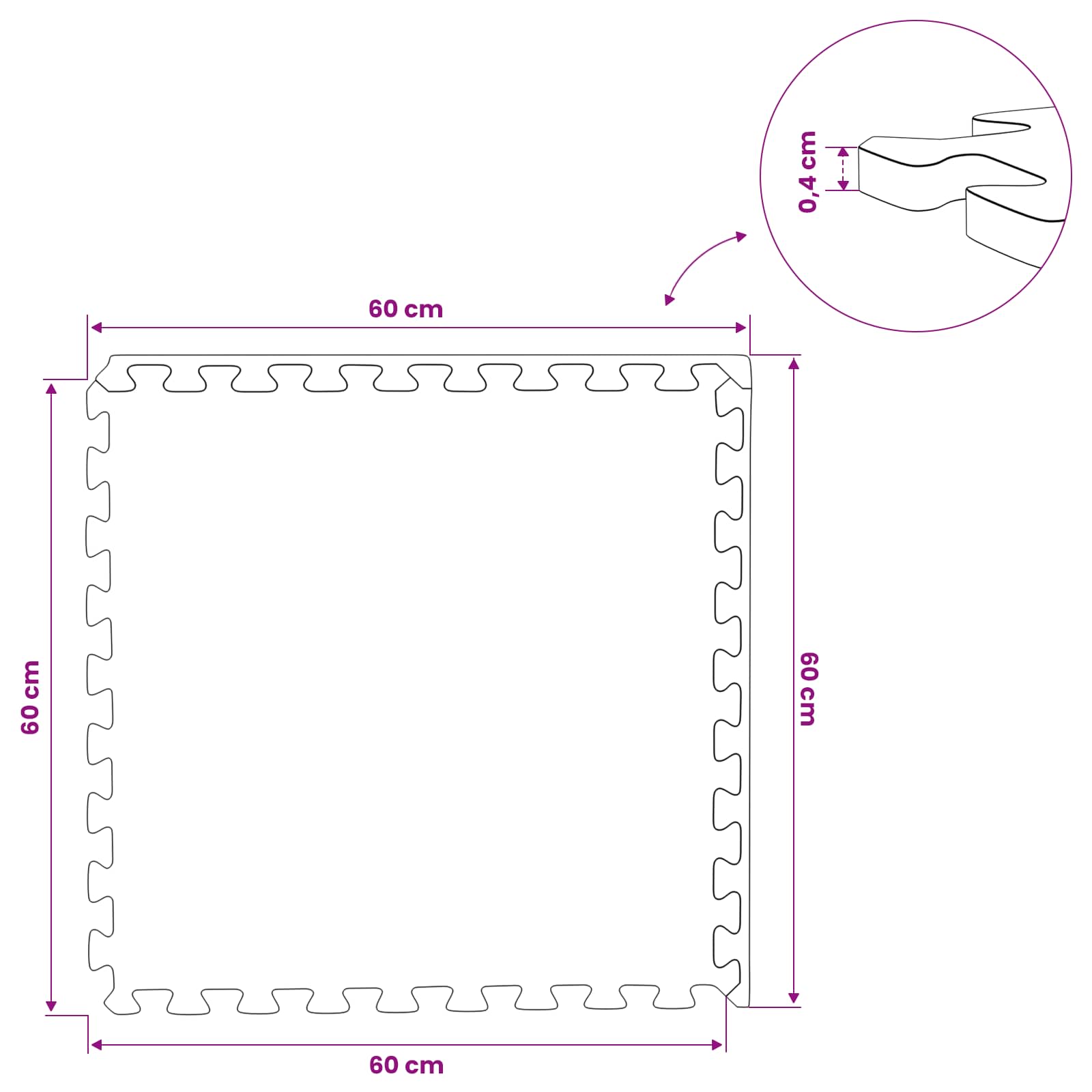 Zwembad Grondmat 50 pcs Grijs 18 m² EVA Schuim image 9