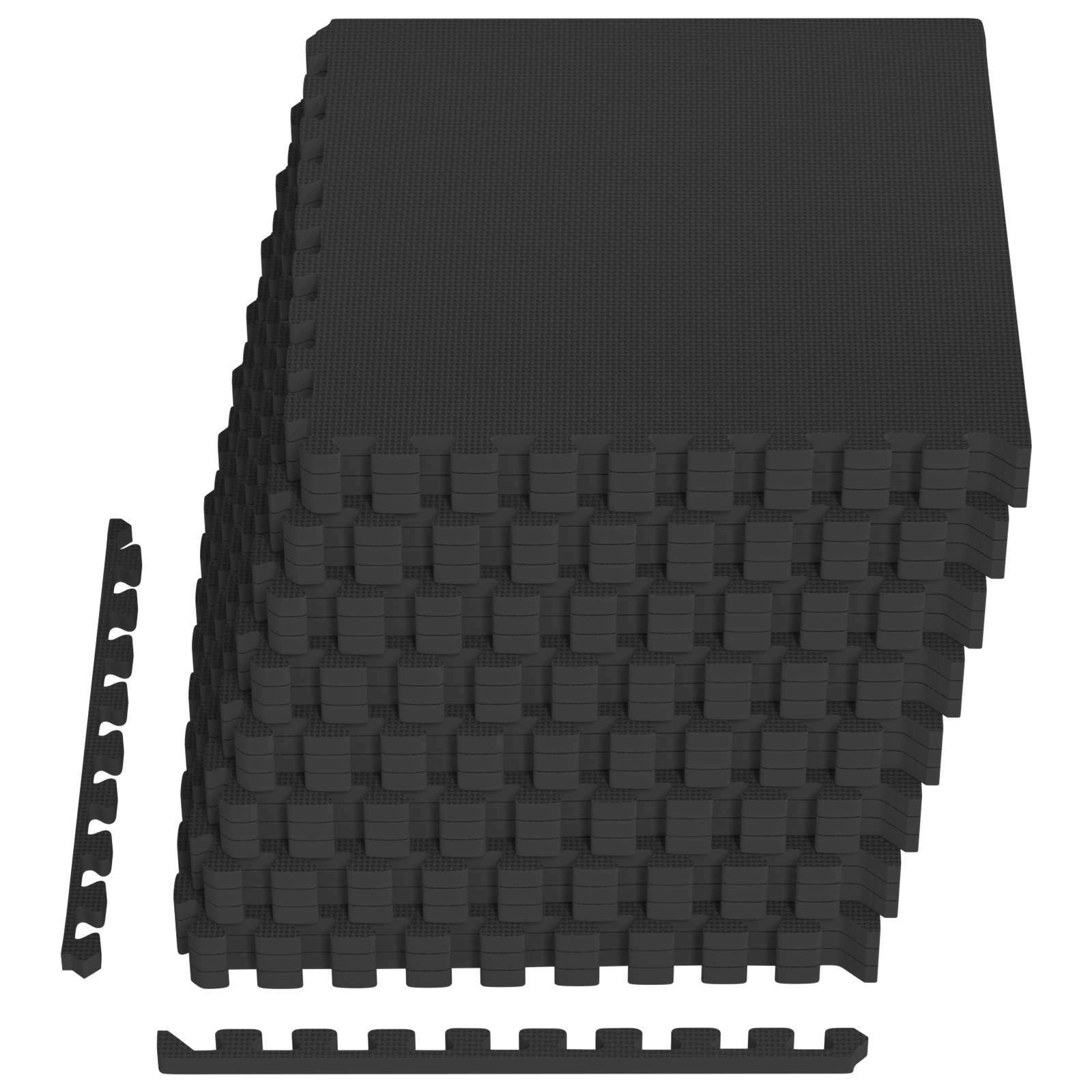 Zwembad Grondmat 24 pcs Zwart 8,64 m² EVA Schuim image 2