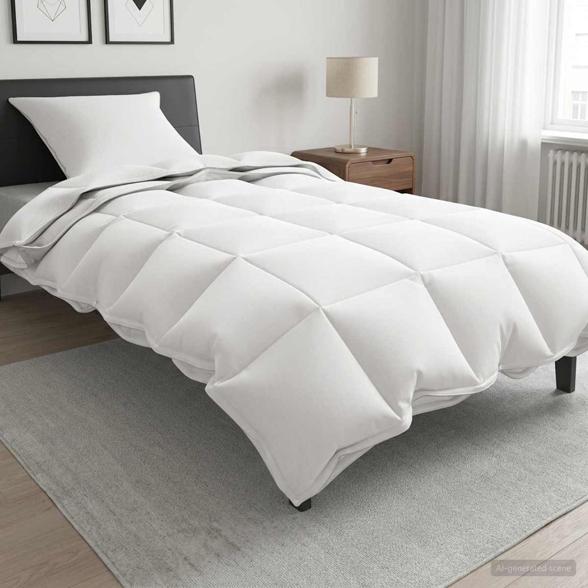 Duvet Sæt til Hele Året 2 stk. Hele sæsoner Hvid