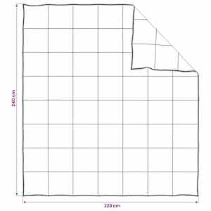 Sada přikrývek s polštářem Bílá 240 x 220 cm Polyester, Bambus - obrázek 7