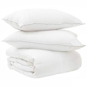 vidaXL Tekikott ja padja komplekt 3 tk 200 x 200 cm Talv 400 g/tk