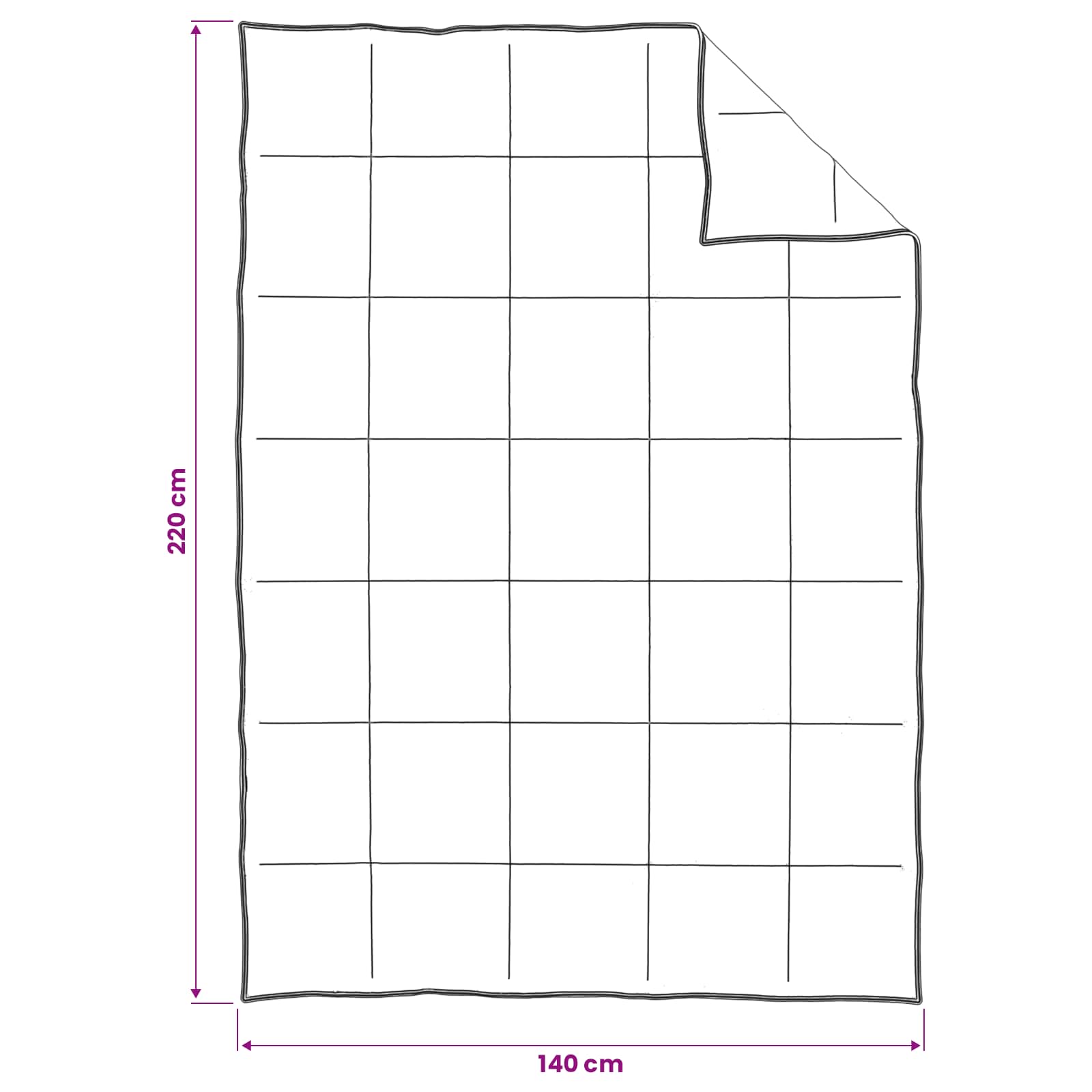 Dekbed en Hoofdkussen Set 3 st 140 x 220 cm Winter 1000 g/stuk image 8