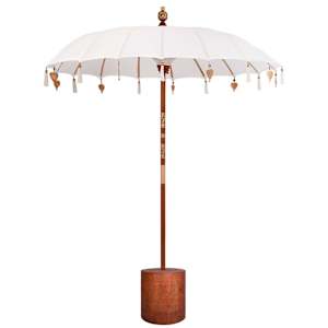 vidaXL Bali stiilis p&auml;ikesevari alusega &Uuml;mmargune 190 x 190 x 295 cm