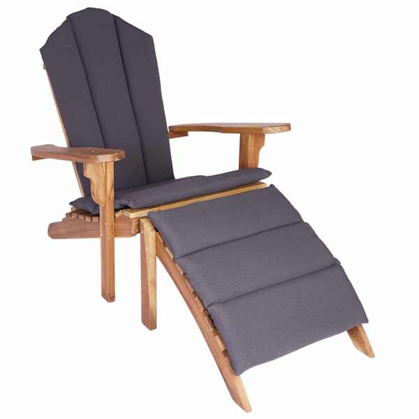 vidaXL Jalatoega Adirondack-t&uuml;&uuml;pi aiatool Naturaalne Tugev teakpuit