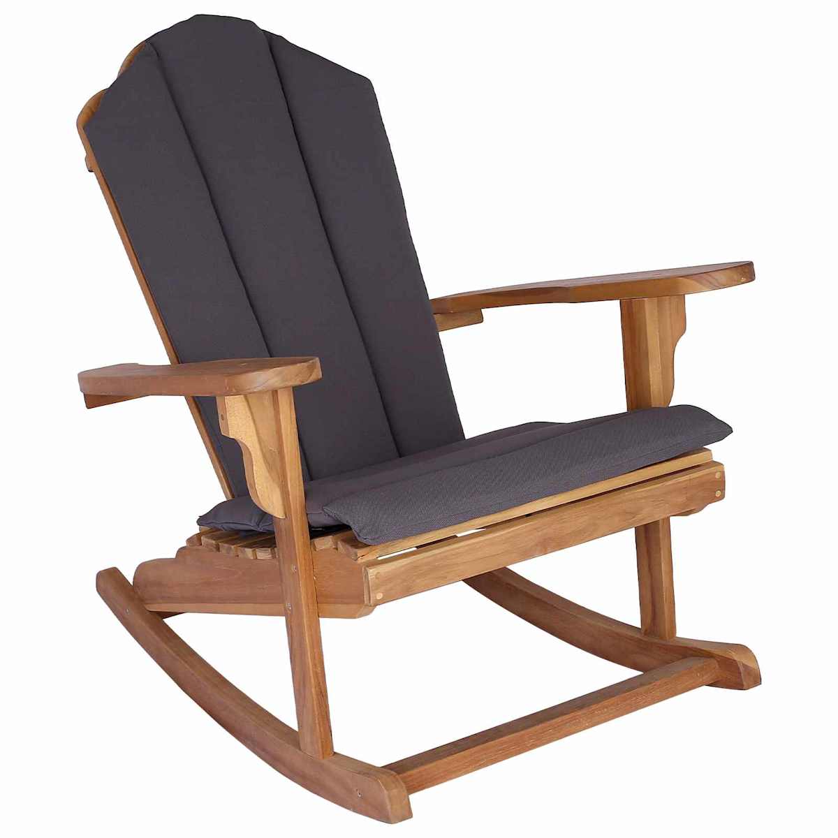 Have Adirondack gyngestol Naturfarvet Massivt teaktræ - Billede 2