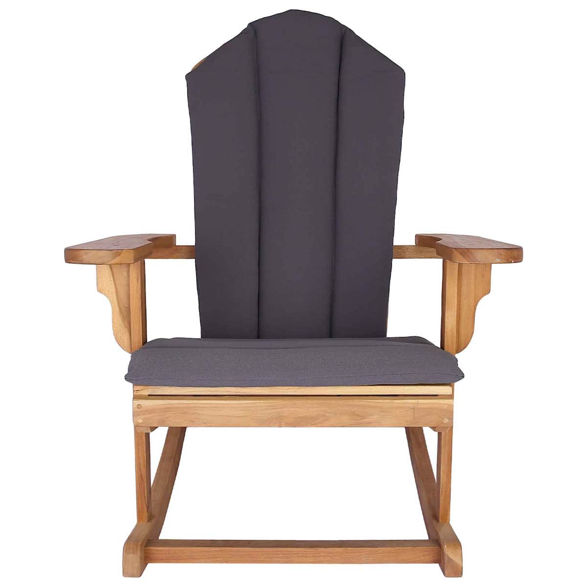 Have Adirondack gyngestol Naturfarvet Massivt teaktræ - Billede 3