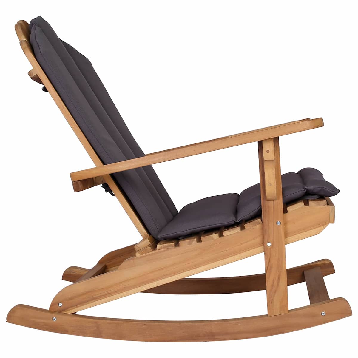Have Adirondack gyngestol Naturfarvet Massivt teaktræ - Billede 4