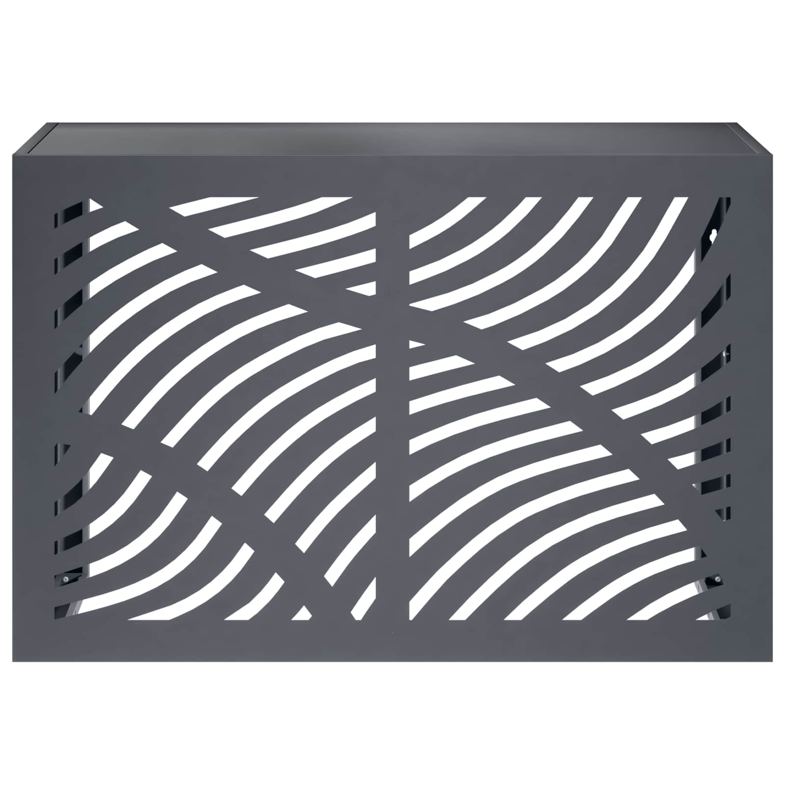 Airconditioner hoes Antraciet 90 x 40 x 60 cm Staal image 2