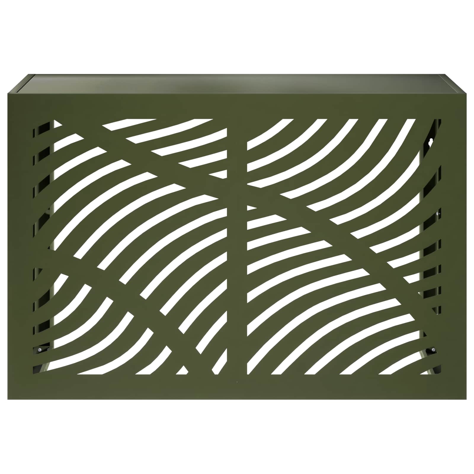 Airconditioner hoes Olijfgroen 90 x 40 x 60 cm Staal image 2