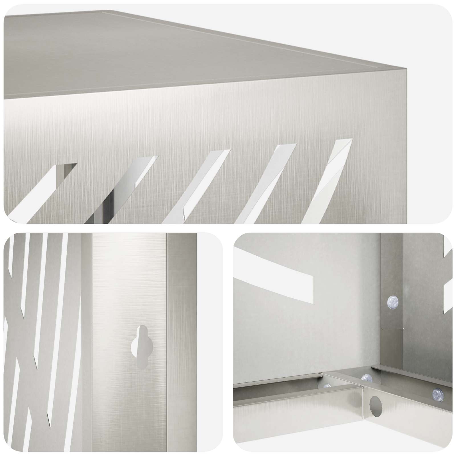 Airconditioner hoes zilver 90 x 40 x 60 cm Roestvrij staal image 5