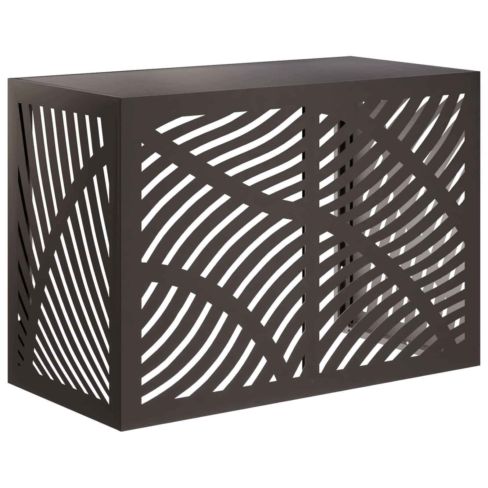 Airconditioner hoes Zwart 100 x 50 x 70 cm Staal image 1