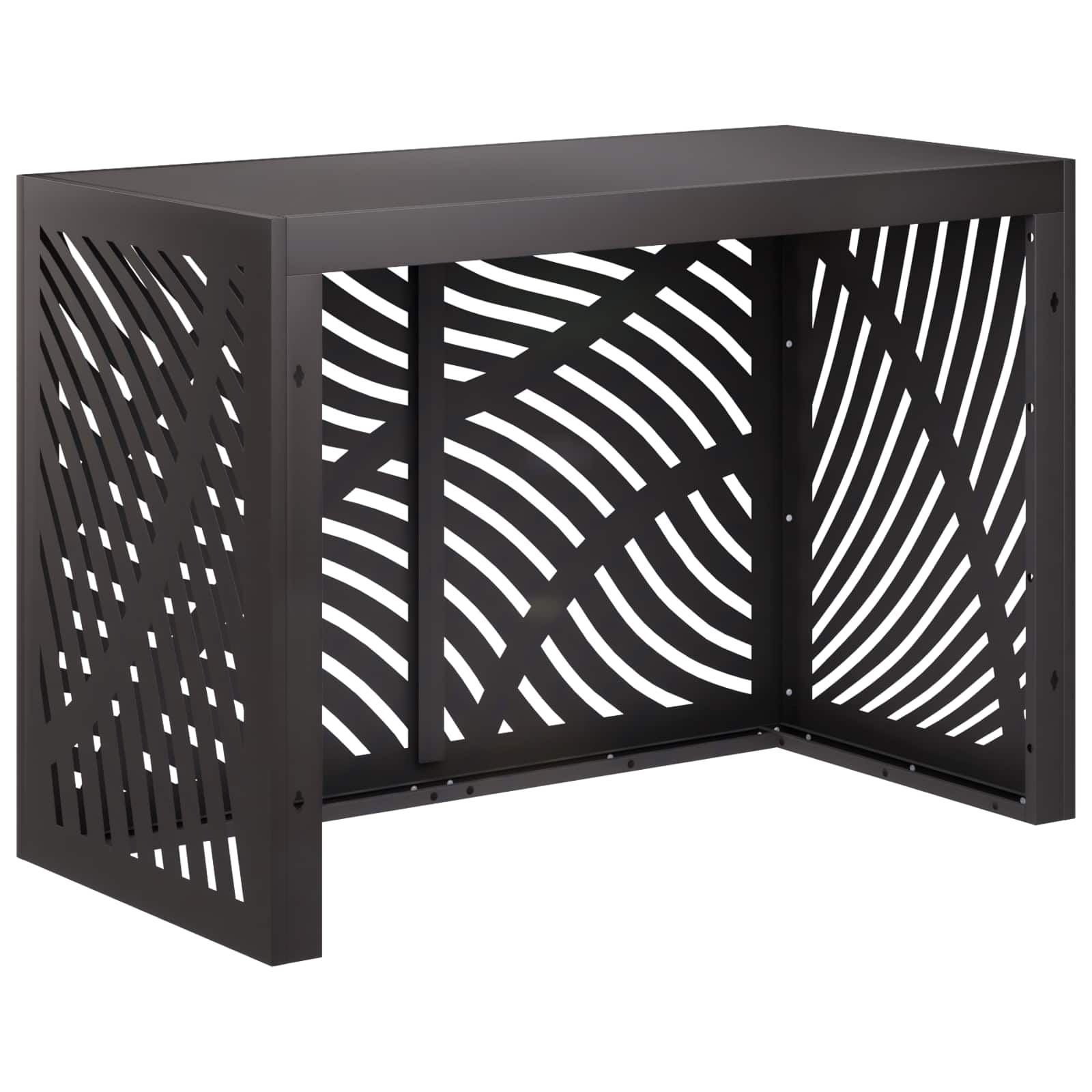 Airconditioner hoes Zwart 100 x 50 x 70 cm Staal image 4